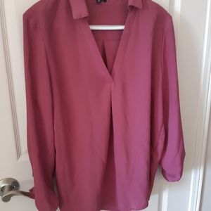 Pink pullover blouse